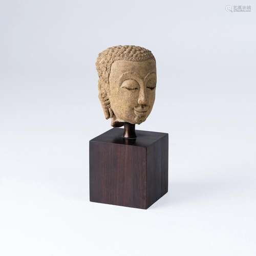 A Small Head of Buddha.