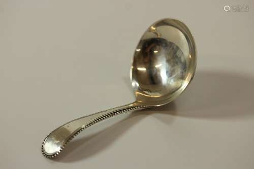 A George III Sterling Silver Caddy Spoon. Richard Crossley. ...