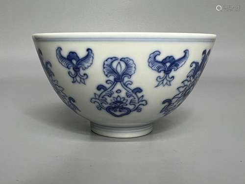 CHINESE BLUE AND WHITE BOWL,D10.2CM ,H 5.5CM