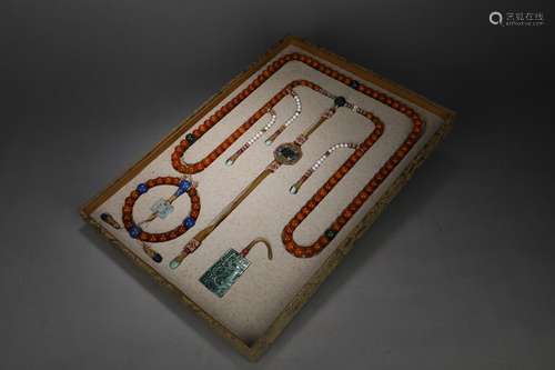 CHINESE COURT NECKLACE ,D 14.CM WEIGHT 430 GRAMS