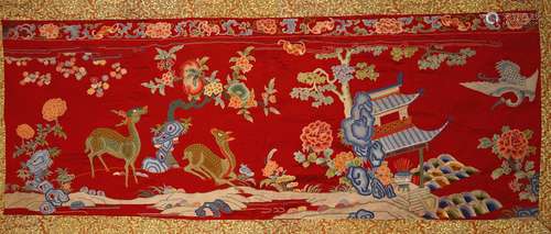 CHINESE SILK PANEL 195X85CM