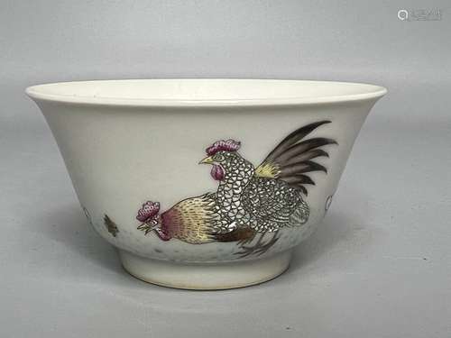 CHINESE FAMILLE ROSE CUP ,D 8.3CM H 4.2CM