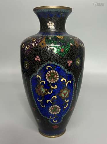 CHINESE CLOISONNE VASE , H 17.5CM