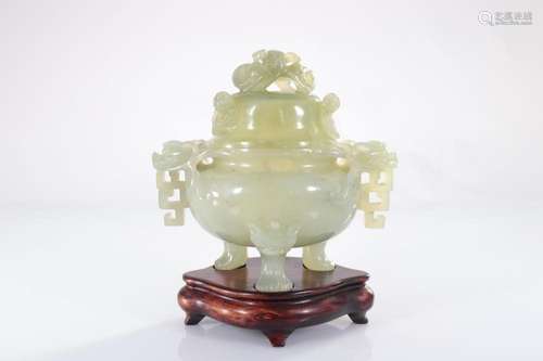 China - jade perfume burner - 20th