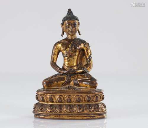 China Buddha in gilded bronze 16/17th