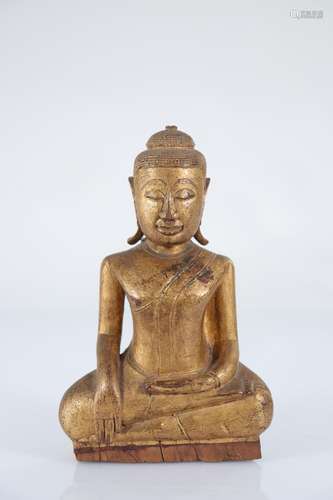 Thailand - wooden Buddha - 19th