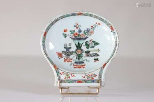 Qing dynasty famille verte porcelain finger wash