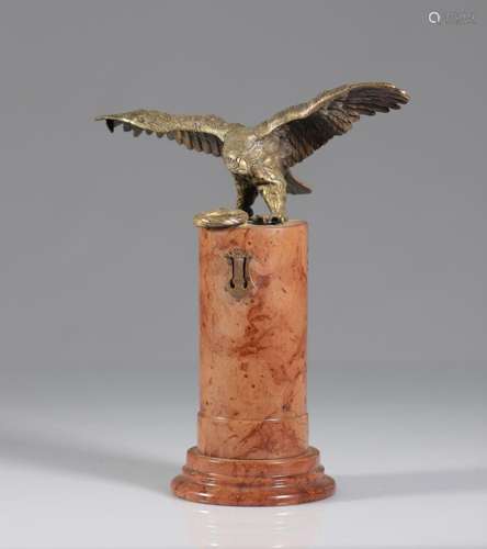 Germany ? - bronze eagle on marble base - 19th