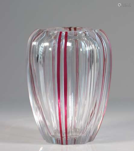 Val Saint Lambert Art Deco vase