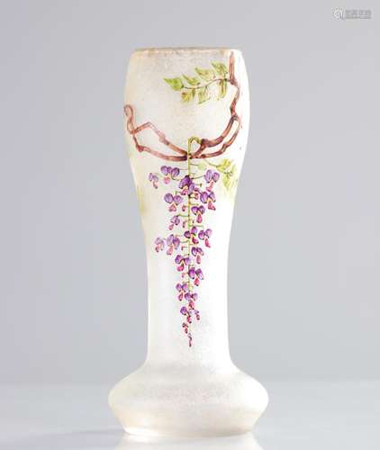 Choisy-le-Roi vase with floral decoration