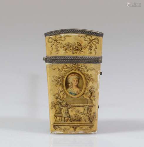 18th century case embellished with Louis XVI paintings