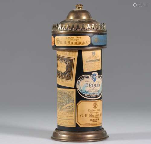 France - Advertising bottle + music box - +- 1930