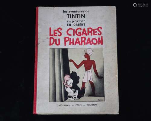 Tintin rare album first edition "cigars of the Pharaoh&...