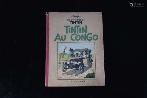 Tintin album reissue of 1941 "Tintin in the Congo"