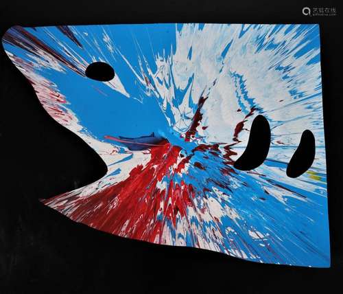 Damien Hirst. 2009. “Blue-White-Red” Shark Spin Painting acr...