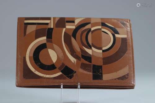 France - Sonia Delaunay "rhythms" model leather po...