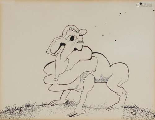 LUCEBERT (1924-1994) Drawing on paper