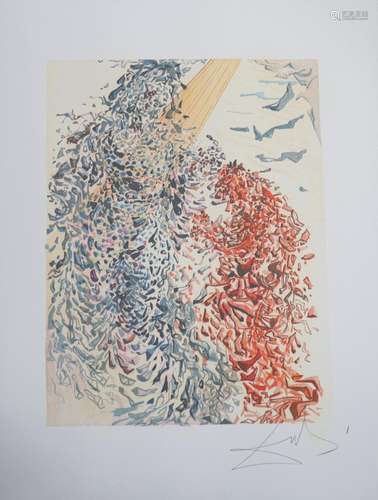 Salvador Dali. “The Dust of Souls”. Lithograph on arches pap...