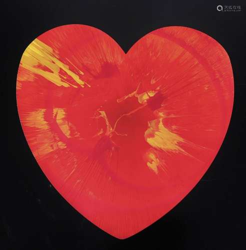 Damien Hirst. 2009. Heart. Spin Painting acrylic on paper