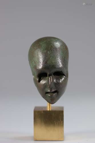 Belgium - bronze sculpture Felix Roulin (head) - 1970