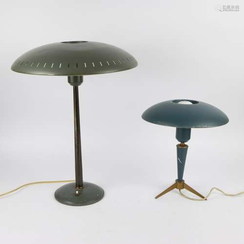 Vintage table lamp by LOUIS KALFF and tripod table lamp LOUI...