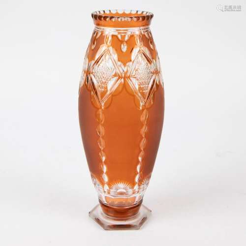 Rare vase Val Saint Lambert 30's design Joseph SIMON sat...