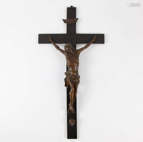 Large wooden crucifix 19th century