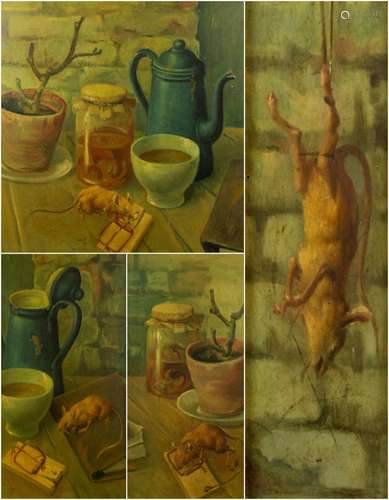 4 paintings from the collection 'the rust mouse' in ...