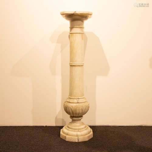 Alabaster pedestal