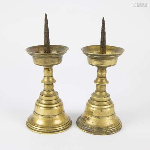 Pair of neo-gothic candlesticks