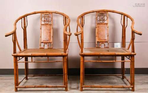 A Pair of Round-backed Armchair Republican Period