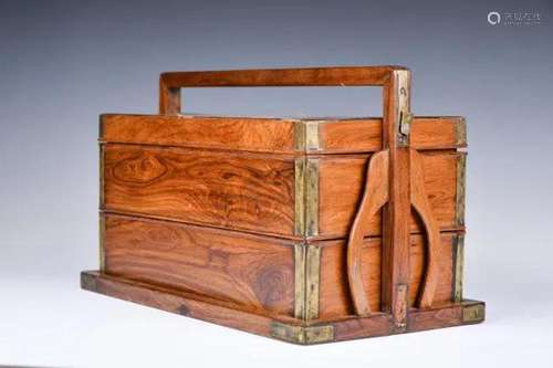 A Chinese Huanghuali Box 18thC