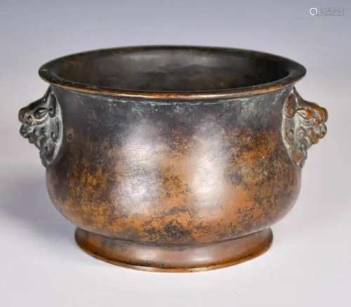 A Bronze Censer with Xuande Mark, Qing