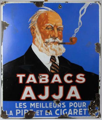 Enamelled advertising sign AJJA 1935