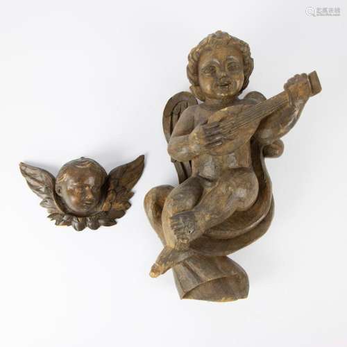 Collection of wooden angels