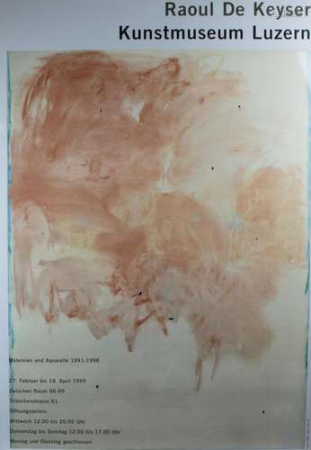 Poster Raoul de Keyser Kunstmuseum Luzern 1999