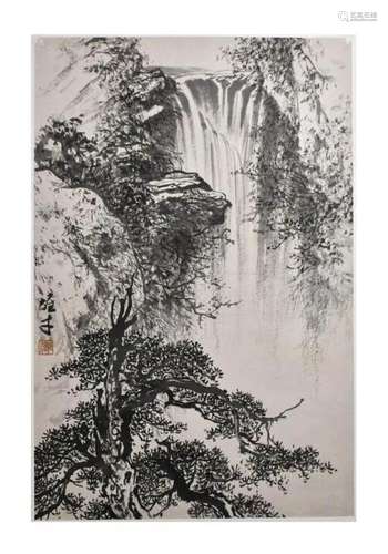 Li Xiongcai(1910-2001) Landscape In Frame