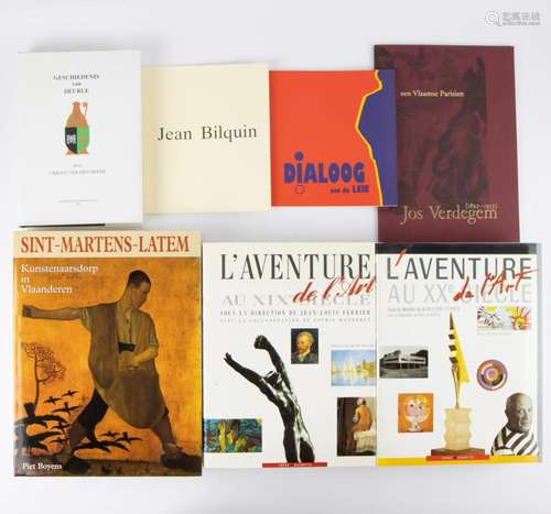 Collection of art books ao Jean Bilquin, Jos Verdegem, Sint-...