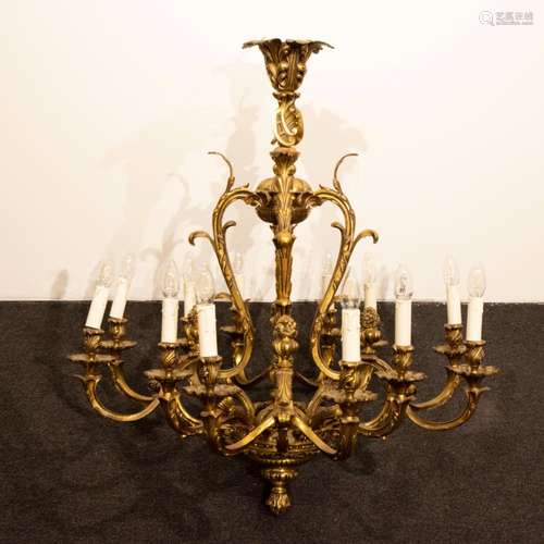 Bronze chandelier