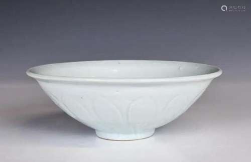 A Light Blue Glaze Lotus Bowl