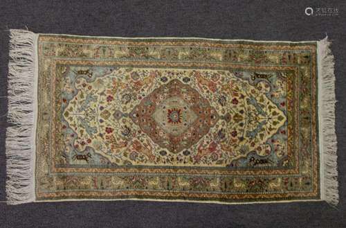 Oriental silk carpet