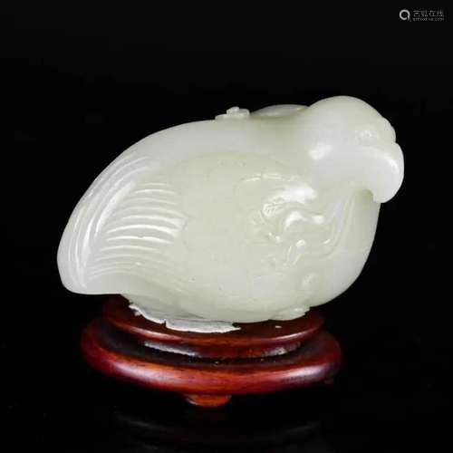 A Chinese Jade Carving w/Stand