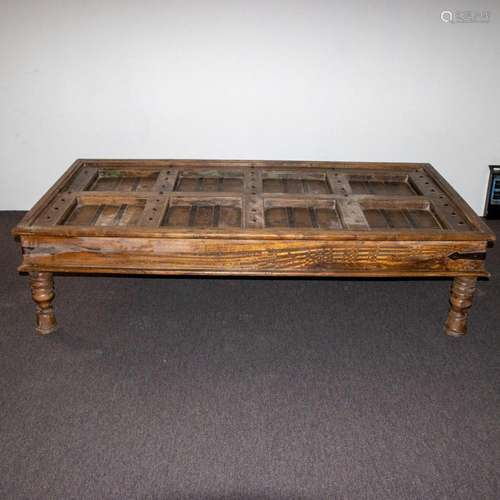 Heavy wood Burmese coffee table