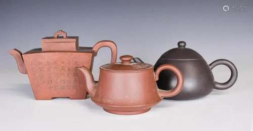 Three Zisha Teapots