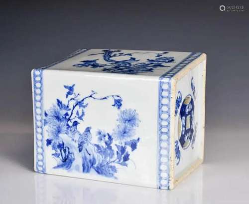 A Chinese Blue and White Porcelain Pillow