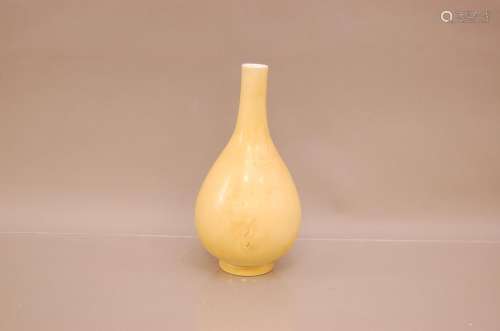 A 20th century Chinese porcelain bottle vase, 26.5cm, in mon...