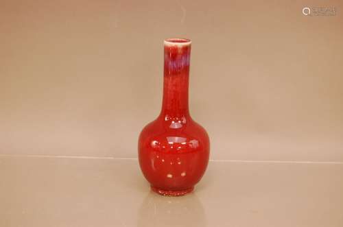 A 20th century Chinese porcelain bottle vase, 18.5cm, in San...