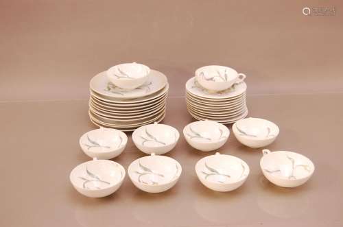 A collection of Jyoto China, comprising ten cups, 11 saucers...