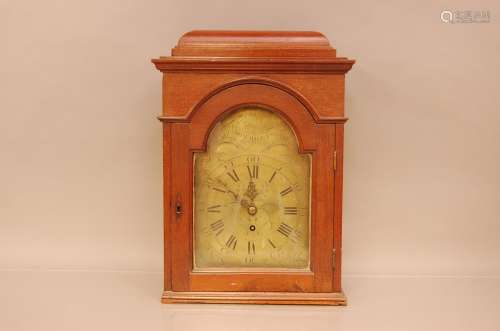 An 18th century brass dialled fussee movement bracket clock ...