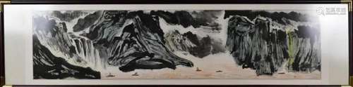 YaMing(1924-2002) Landscape with Frame